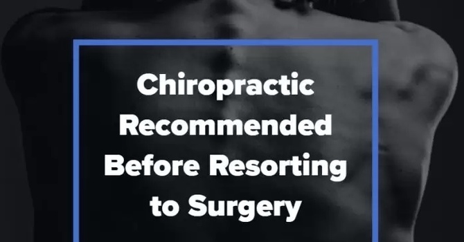 Consider Chiropractic Care Before Surgery image